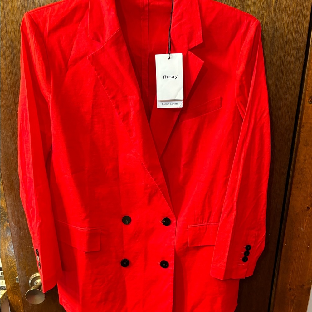 Theory Women's Red Blazer